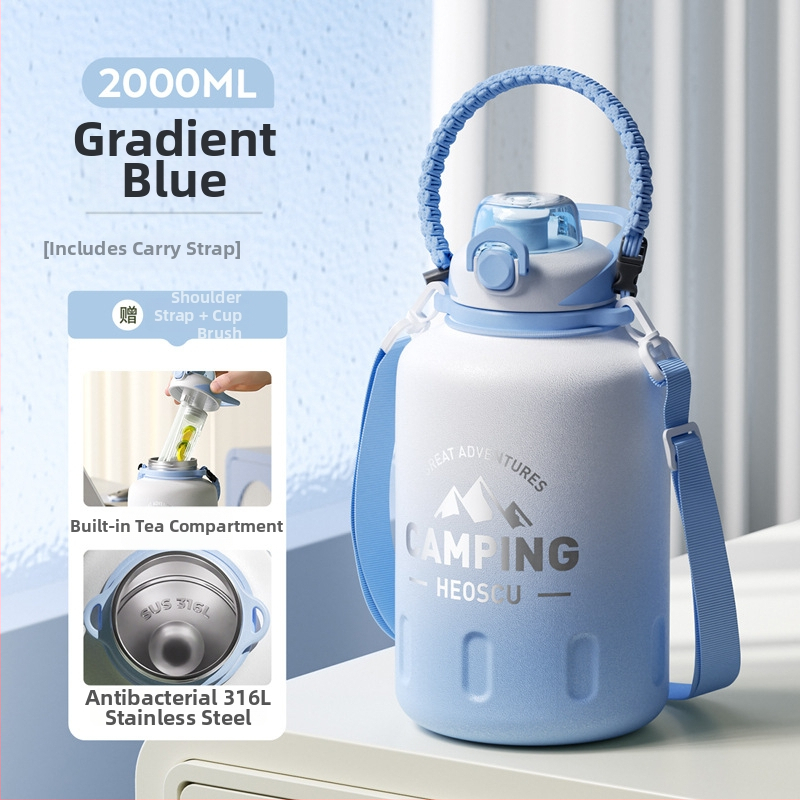 Izolovaný pohár Xiangquan — vnútro z 316 nerezovej ocele, vonkajší plášť z 201 nerezovej ocele, prenosný dizajn, izolácia 0–6 hodín