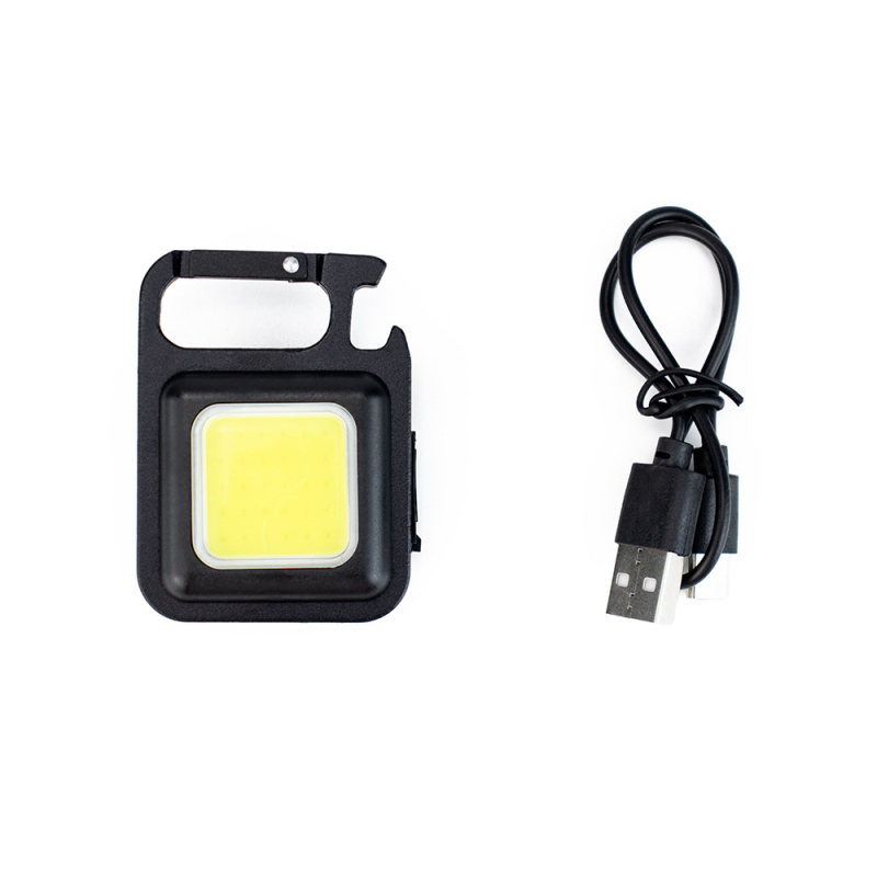 Prenosna COB LED radna svjetiljka – Prijenosna mini vanjska svjetiljka za kampiranje, planinarenje, noćno pecanje, samoobranu i nužne situacije; 3W, 240–350 lm, 300 mAh baterija, ručno pokretanje, vodootporna