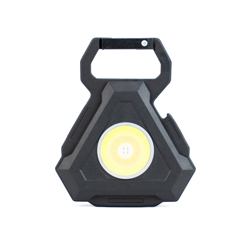 Prenosna COB LED radna svjetiljka – Prijenosna mini vanjska svjetiljka za kampiranje, planinarenje, noćno pecanje, samoobranu i nužne situacije; 3W, 240–350 lm, 300 mAh baterija, ručno pokretanje, vodootporna