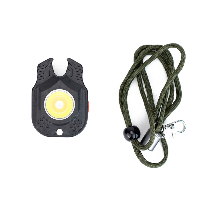 Prenosna COB LED radna svjetiljka – Prijenosna mini vanjska svjetiljka za kampiranje, planinarenje, noćno pecanje, samoobranu i nužne situacije; 3W, 240–350 lm, 300 mAh baterija, ručno pokretanje, vodootporna
