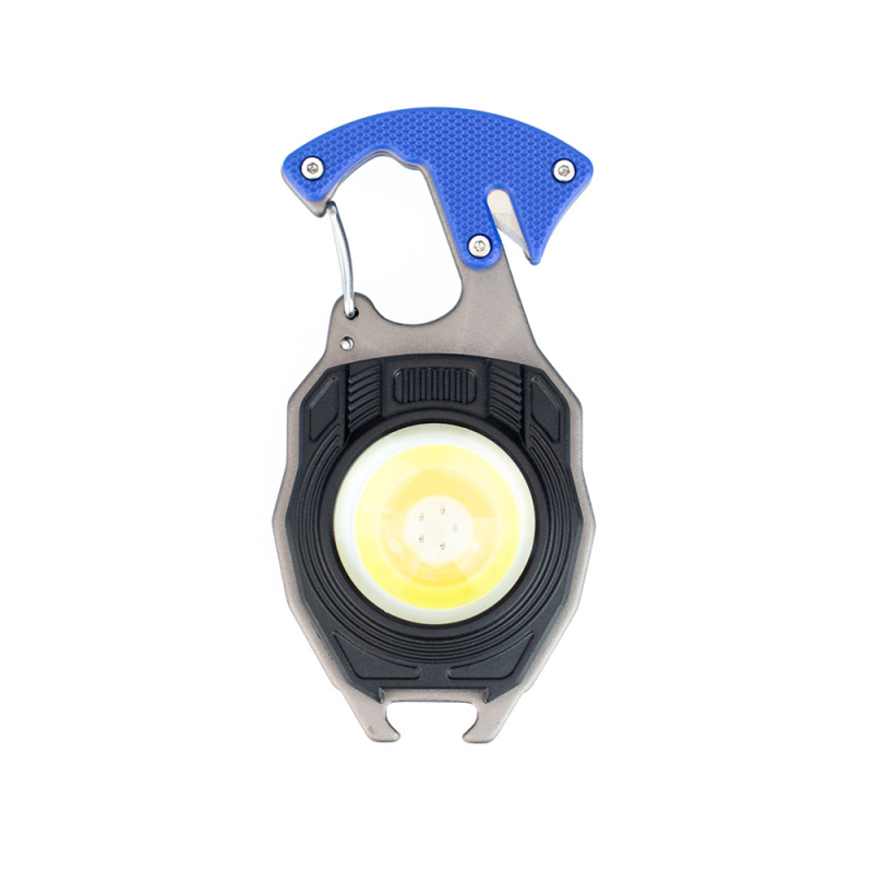 Prenosna COB LED radna svjetiljka – Prijenosna mini vanjska svjetiljka za kampiranje, planinarenje, noćno pecanje, samoobranu i nužne situacije; 3W, 240–350 lm, 300 mAh baterija, ručno pokretanje, vodootporna
