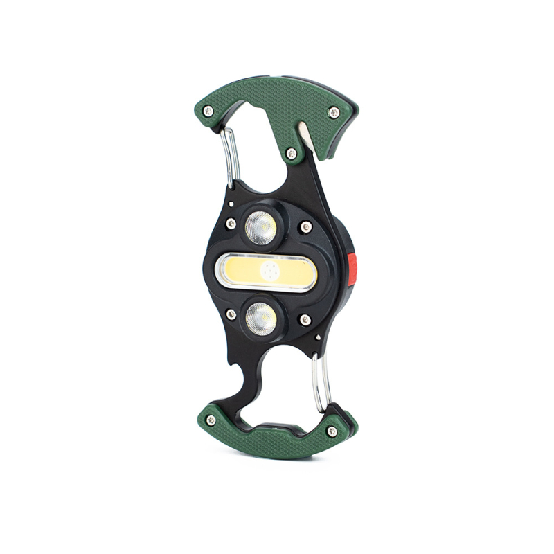 Prenosna COB LED radna svjetiljka – Prijenosna mini vanjska svjetiljka za kampiranje, planinarenje, noćno pecanje, samoobranu i nužne situacije; 3W, 240–350 lm, 300 mAh baterija, ručno pokretanje, vodootporna