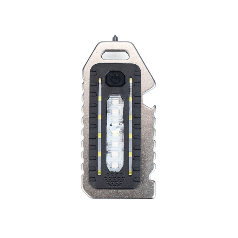 Prenosna COB LED radna svjetiljka – Prijenosna mini vanjska svjetiljka za kampiranje, planinarenje, noćno pecanje, samoobranu i nužne situacije; 3W, 240–350 lm, 300 mAh baterija, ručno pokretanje, vodootporna
