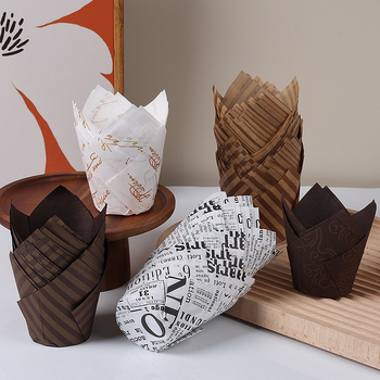 Muffínové papierové formičky na pečenie — Jiang Xiaopei; Materiál: tukový papier; GSM 38; Kategória: papier na pečenie; Nelepivý