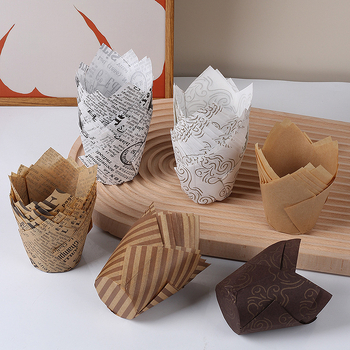 Muffínové papierové formičky na pečenie — Jiang Xiaopei; Materiál: tukový papier; GSM 38; Kategória: papier na pečenie; Nelepivý