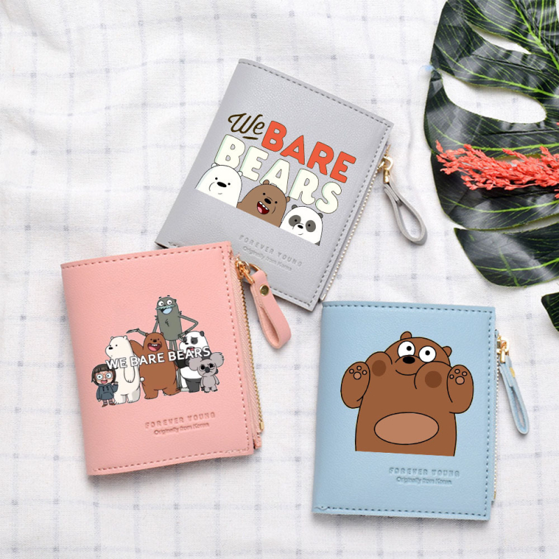 Дамски вертикален портфейл PU кожа, подплата нейлон, анимационен принт, пролет 2025