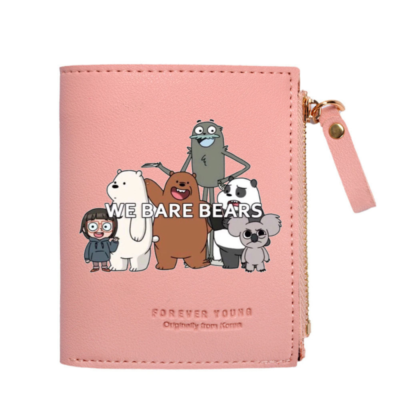 Дамски вертикален портфейл PU кожа, подплата нейлон, анимационен принт, пролет 2025