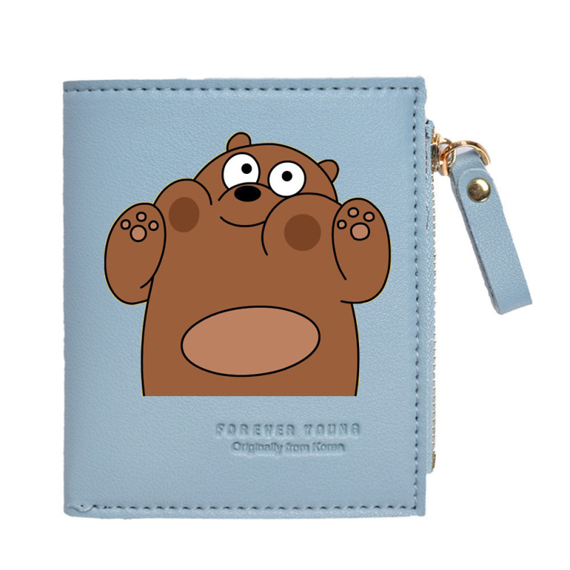 Дамски вертикален портфейл PU кожа, подплата нейлон, анимационен принт, пролет 2025