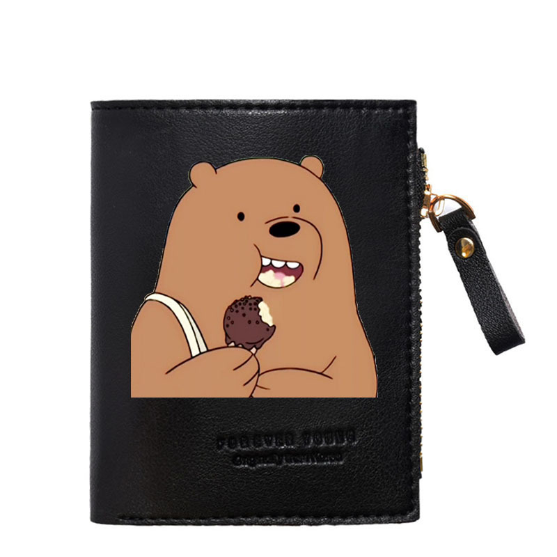 Дамски вертикален портфейл PU кожа, подплата нейлон, анимационен принт, пролет 2025