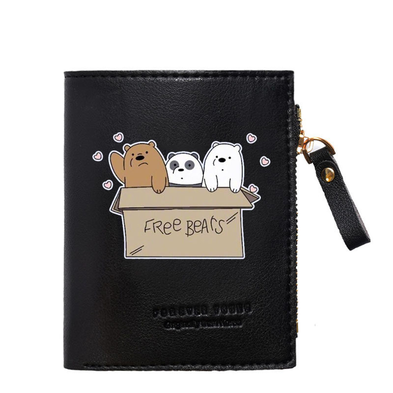 Дамски вертикален портфейл PU кожа, подплата нейлон, анимационен принт, пролет 2025