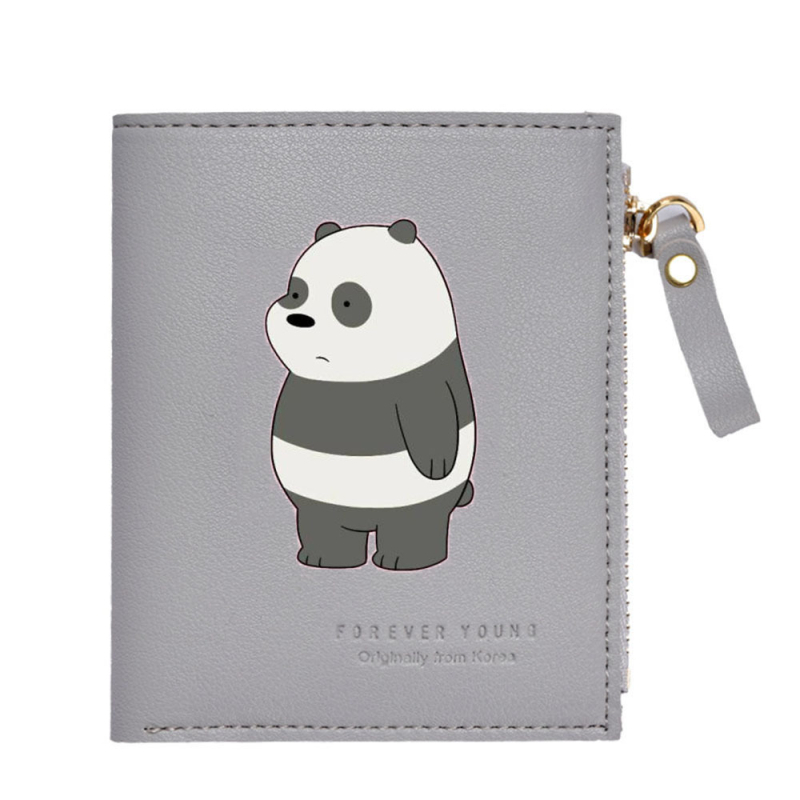 Дамски вертикален портфейл PU кожа, подплата нейлон, анимационен принт, пролет 2025