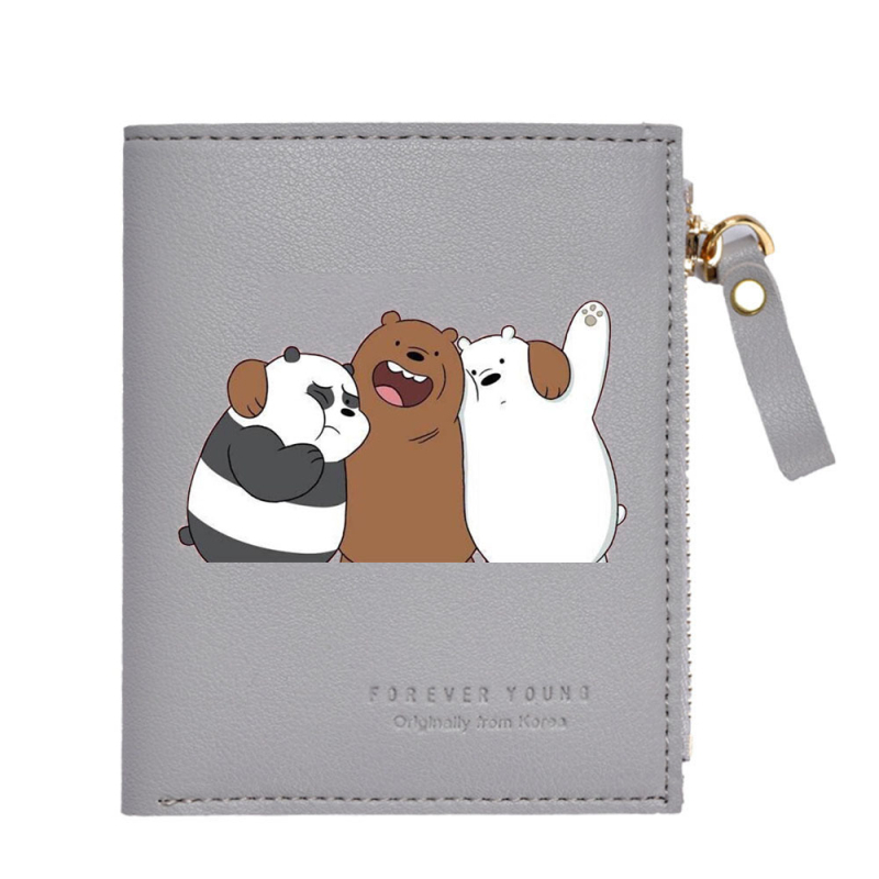 Дамски вертикален портфейл PU кожа, подплата нейлон, анимационен принт, пролет 2025