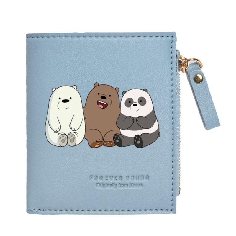 Дамски вертикален портфейл PU кожа, подплата нейлон, анимационен принт, пролет 2025