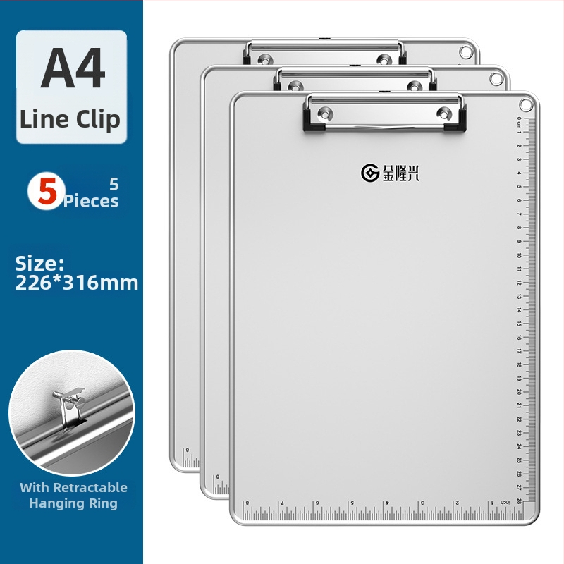 Klipbord s jedným klipom, model 7051C1085-15, materiál akryl