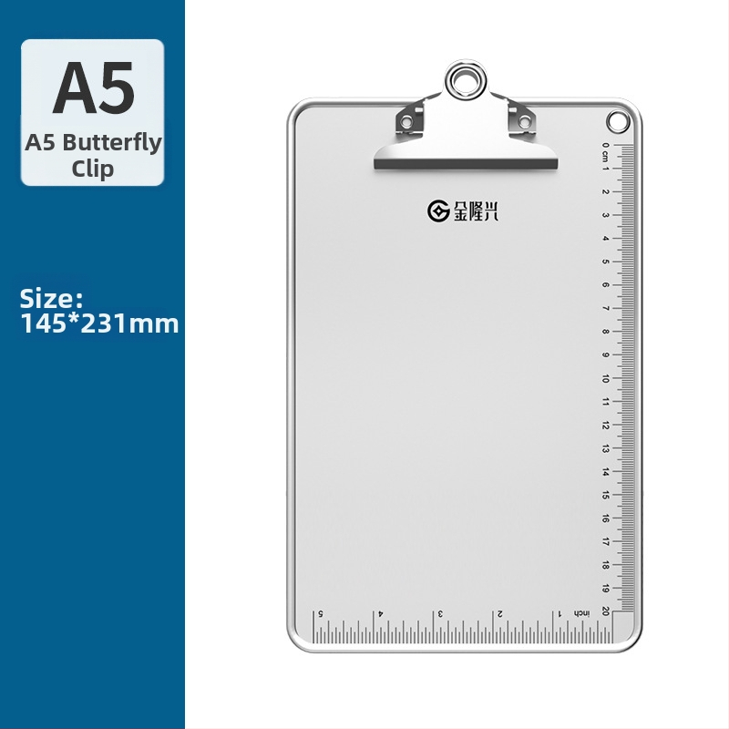 Klipbord s jedným klipom, model 7051C1085-15, materiál akryl