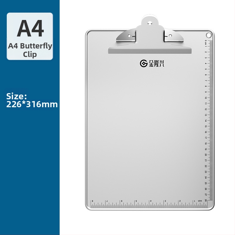 Klipbord s jedným klipom, model 7051C1085-15, materiál akryl