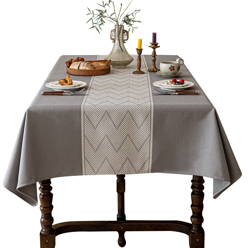 Τραπεζομάντηλο, πολυεστέρας, ορθογώνιο, σκανδιναβικό γεωμετρικό σχέδιο, αδιάβροχο και ανθεκτικό στη φθορά.
