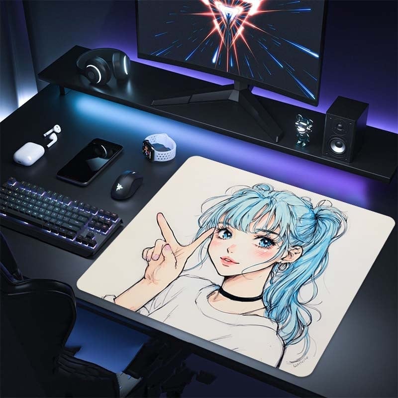 Peles paliktnis e-sportam, dabīgā guma, pretslīd, vienpusīgs, logotipa drukāšana