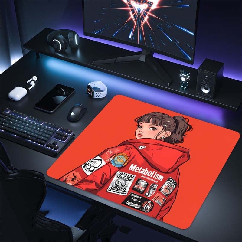 Peles paliktnis e-sportam, dabīgā guma, pretslīd, vienpusīgs, logotipa drukāšana