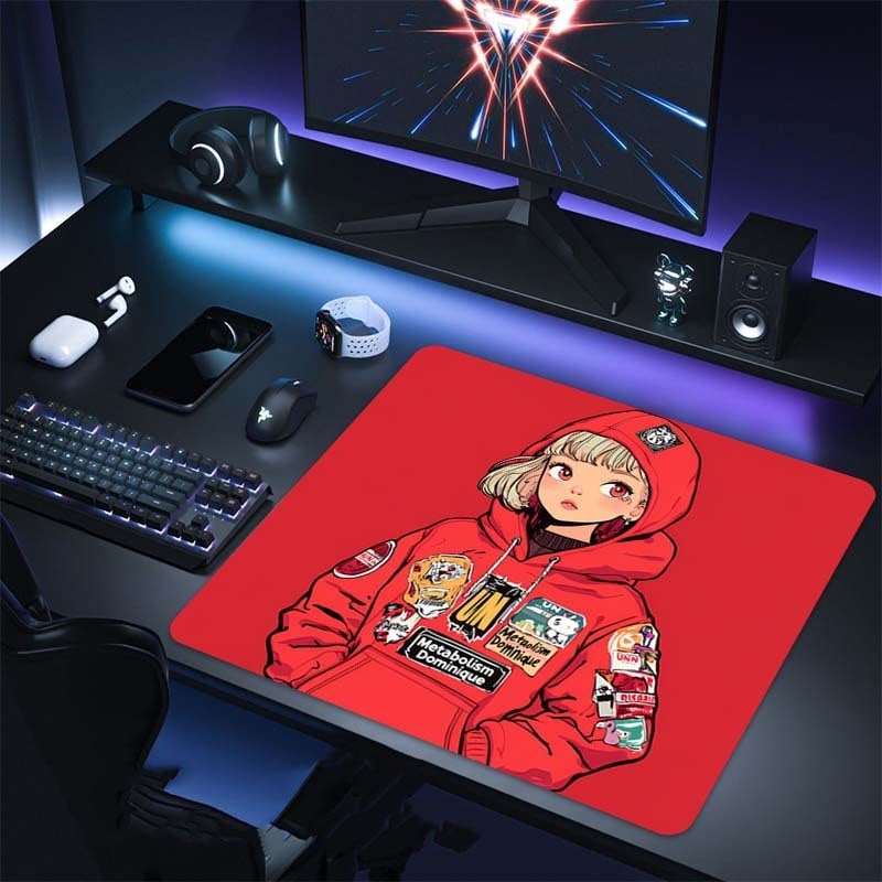 Peles paliktnis e-sportam, dabīgā guma, pretslīd, vienpusīgs, logotipa drukāšana