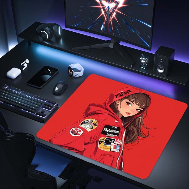 Peles paliktnis e-sportam, dabīgā guma, pretslīd, vienpusīgs, logotipa drukāšana