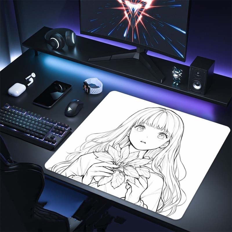 Peles paliktnis e-sportam, dabīgā guma, pretslīd, vienpusīgs, logotipa drukāšana