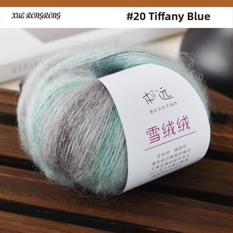 Mohair gradientná priadza na pletenie — 7S, Ply 1, Produktové číslo 25G, Značka Ancient Road Sheep