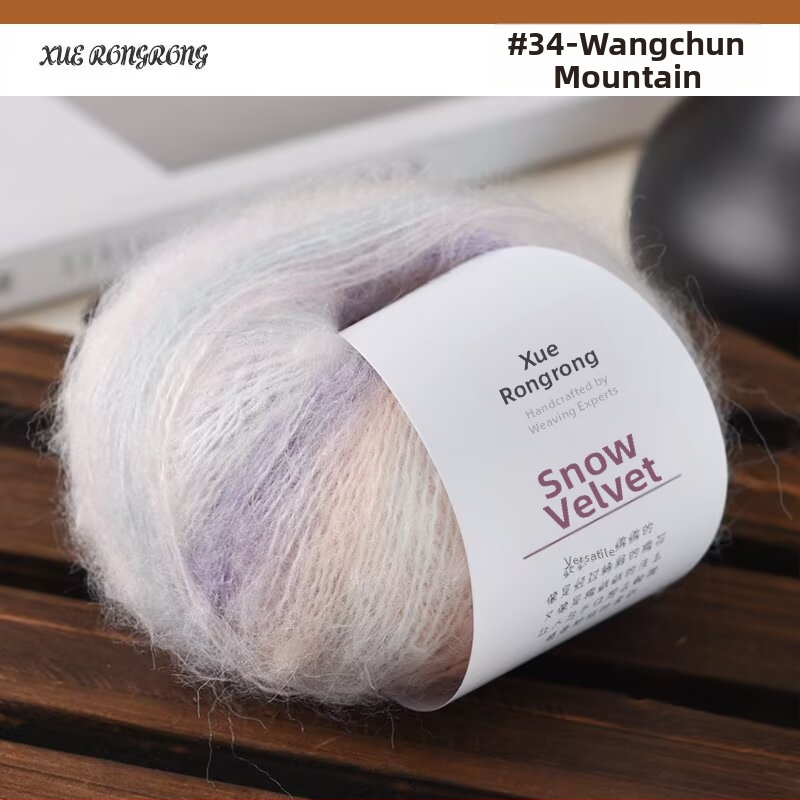 Mohair gradientná priadza na pletenie — 7S, Ply 1, Produktové číslo 25G, Značka Ancient Road Sheep