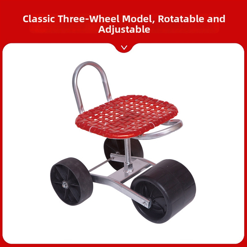 Kovová poľná stolička na zber — skladacia, zvýšený model (Základný / Klasický)