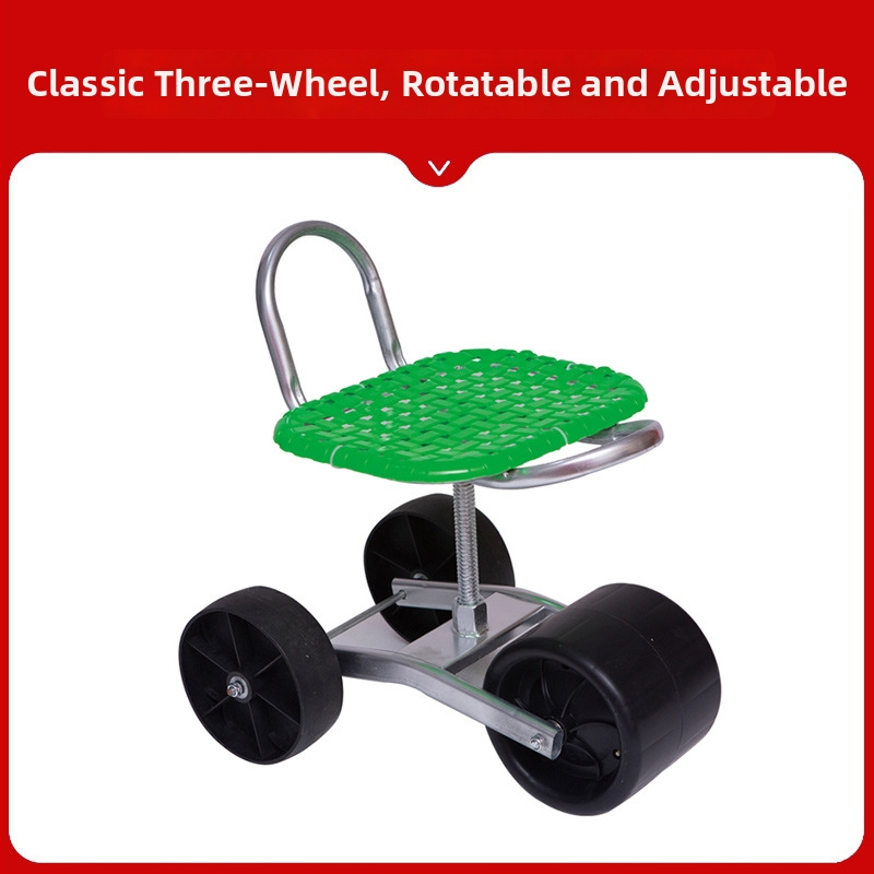 Kovová poľná stolička na zber — skladacia, zvýšený model (Základný / Klasický)