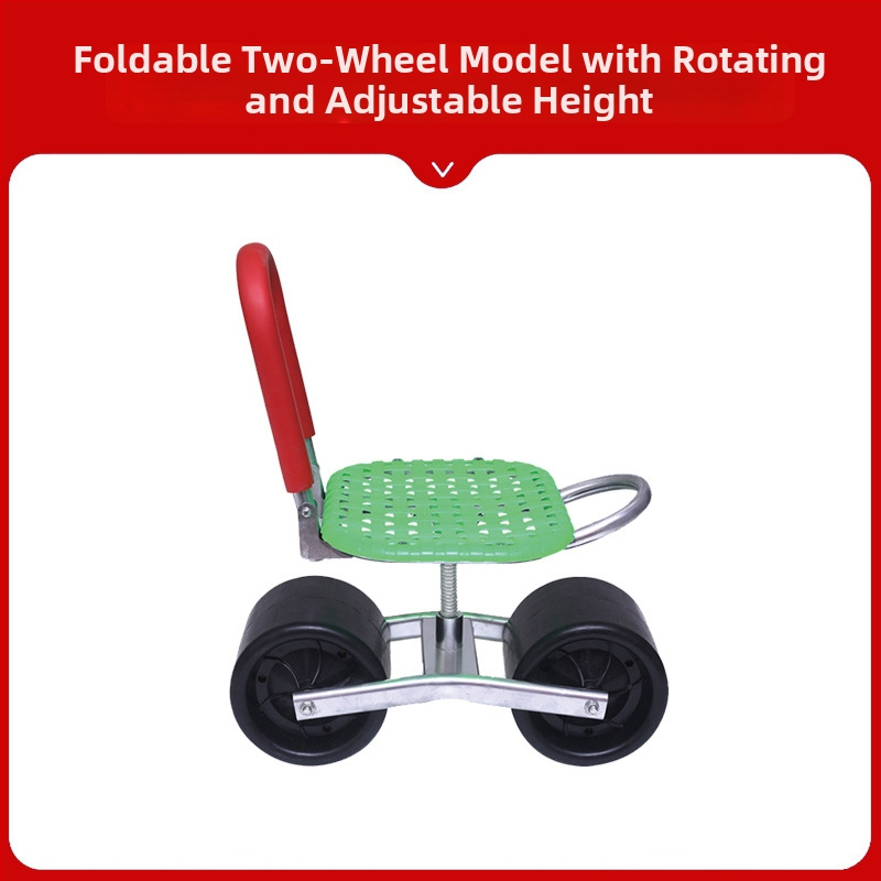 Kovová poľná stolička na zber — skladacia, zvýšený model (Základný / Klasický)