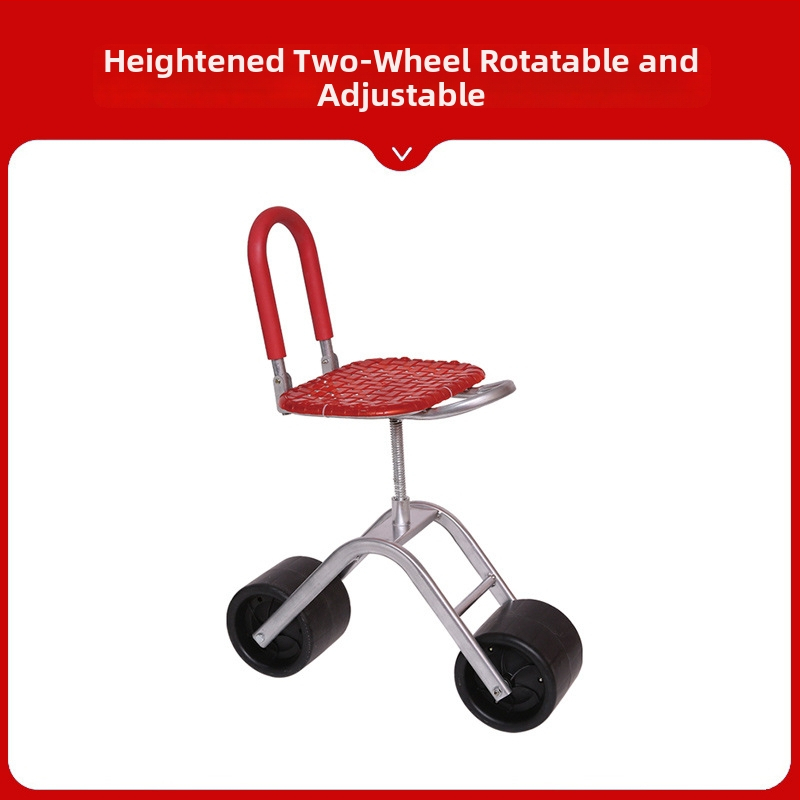 Kovová poľná stolička na zber — skladacia, zvýšený model (Základný / Klasický)