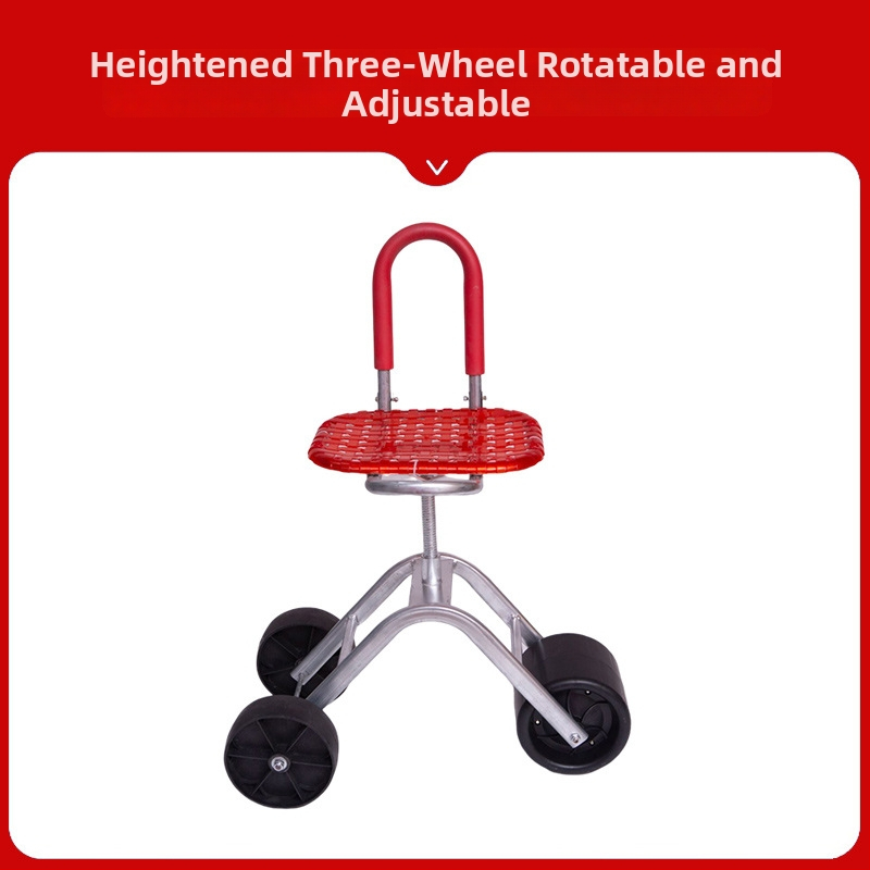 Kovová poľná stolička na zber — skladacia, zvýšený model (Základný / Klasický)