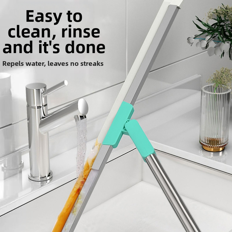 Langchen Silikona Stikla Tīrīšanas Skrāpis Vannas Istabai ar Pielāgotu Privāto Zīmi