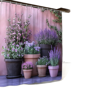 Душ завеса от полиестер, модерен стил, машино пране, персонализация по чертежи, възможност за печат на лого