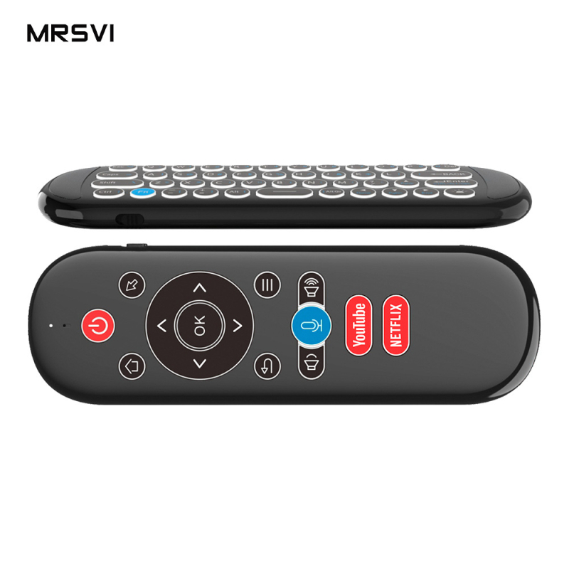 Летяща мишка W1 Plus – безжично свързване с USB приемник, 1600dpi сензор, гироскоп, инфрачервено учене, дистанционно с подсветка