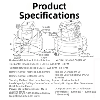 AI veido atpažinimo kamera su automatinio sekimo įranga tiesioginėms transliacijoms, nuotolinis valdymas, 360° pan/tilt, vertikalus greitis 0.5–0.6, horizontalus greitis 8 lygiai