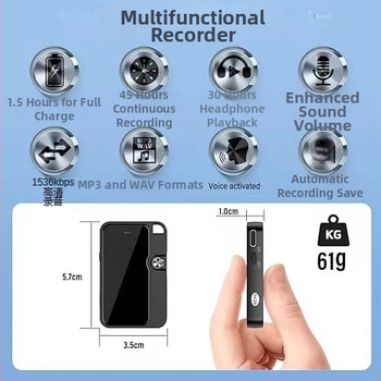 Pero-diktofon, model C18, WAV nahrávanie, 45 hodín, USB 3.0, TF karta