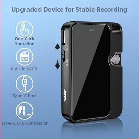 Pero-diktofon, model C18, WAV nahrávanie, 45 hodín, USB 3.0, TF karta