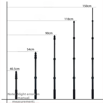 Foto ir vaizdo įrašų laikiklis iš aliuminio lydinio, modelis Y150, 5 skyriai, maksimali apkrova 20 kg