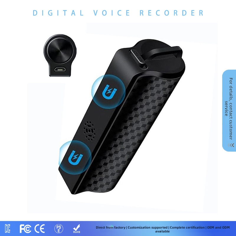 AI magnetické záznamové pero s kontinuálnym nahrávaním, vhodné na vyučovanie a obchodné stretnutia, inteligentná hlasová kontrola (500 hodín nahrávania • WAV • TYPE-C • dvojitý mikrofón • 10 m)