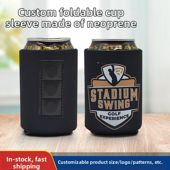 Isolatsiooniga karastusjooki konservikarbi mansett 250 ml – kangas, reljeefne viimistlus, mudel IDO-089, Edo