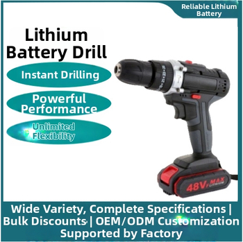 Bezdrôtový vŕtací set s kladivom a skrutkovačom – kefový motor, dobíjateľná lítiová batéria, regulácia rýchlosti na prvom stupni, dopredu a vzad, vhodné na utiahnutie skrutiek a vŕtanie do plastu