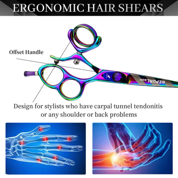 Sada kaderníckych nožníc so oceľovými čepeľami – vrátane cestovnej tašky