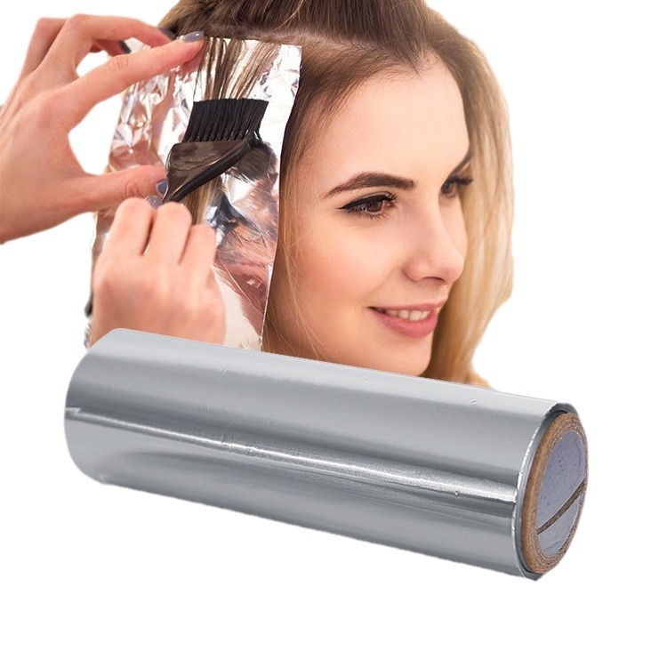 Matu griezumiem paredzēti alumīnija folijas loksnes tonēšanai, 12–20 µm biezums, bioloģiski noārdāms, mikroviļņu drošs, logotipa drukāšana pieejama