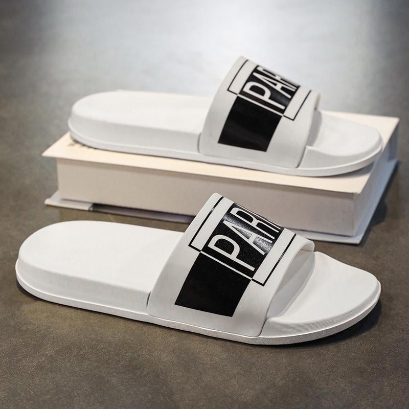 Pánske flip-flopy s PU vrchnou, gumovou podrážkou, voľný štýl, letná verzia 2023