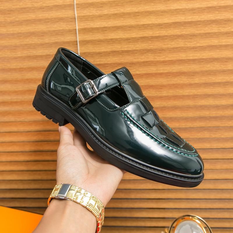 Pánske PU kožené voľnočasové topánky, gumová podrážka, protišmykové, jar 2025 (Horná: PU; Podrážka: Guma; Štýl: Voľnočasový; Sezóna: Jar 2025; Funkcia: Protišmyk)