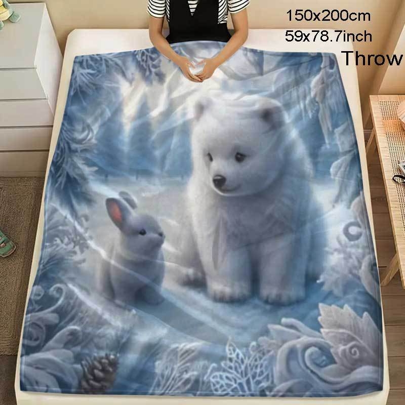 Полиестерно фланелено одеяло, покривка за легло, модерен минималистичен стил, 230 г, подходящо за всеки сезон, персонализирано