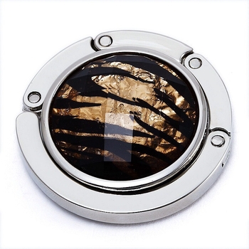 Háčik na tašku zo zinkovej zliatiny s personalizáciou loga (epoxidová nálepka), prenosný, Značka: Brilliant Hardware