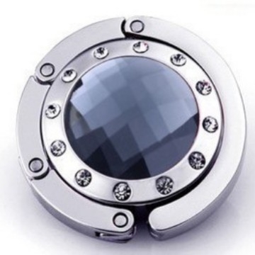 Háčik na tašku zo zinkovej zliatiny s personalizáciou loga (epoxidová nálepka), prenosný, Značka: Brilliant Hardware